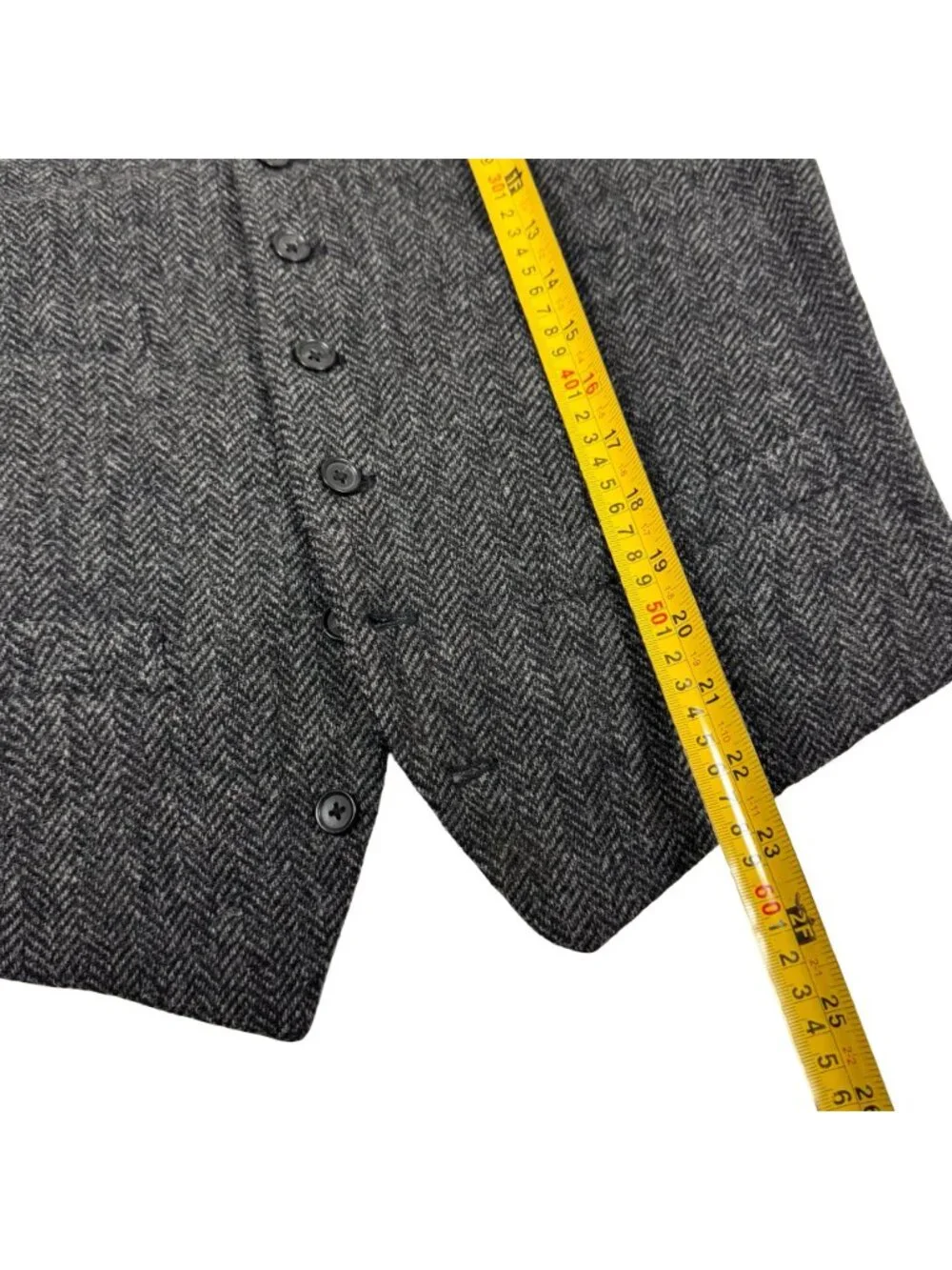 J Crew Moon Tweed Vest Waistcoat S Gray Herringbone Wool Heritage Old Money
